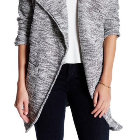 ASTR Draped Front Open Cardigan Sweater Size Small - Picture 3 of 15